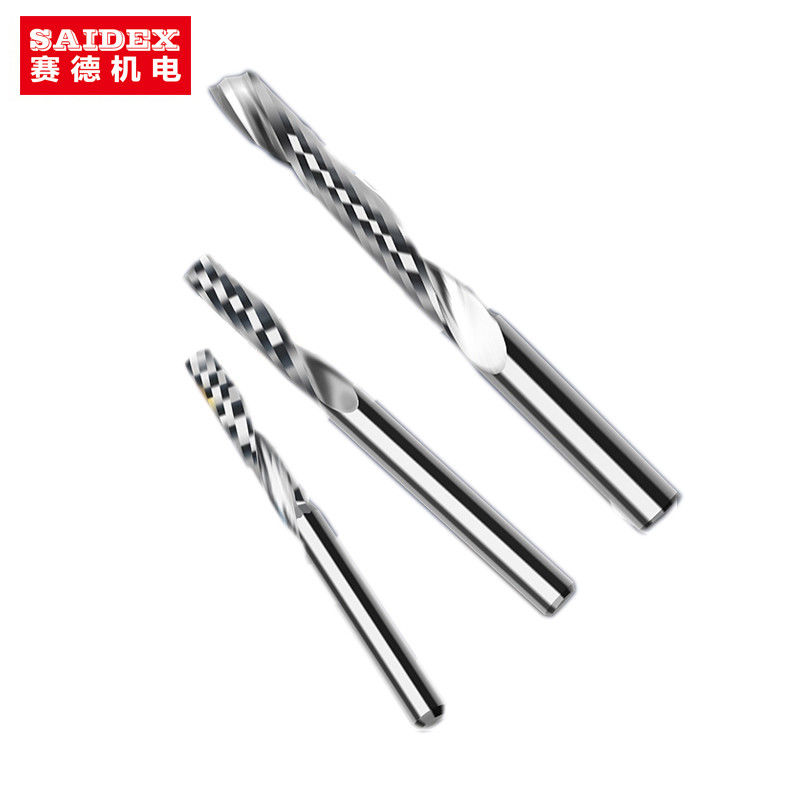 Πρακτικά εργαλεία κοπής αλεξίπτωσης CNC Βιομηχανικό ακρυλικό εργαλείο CNC Chamfer Για ακρυλικό υψηλής ταχύτητας κοπή