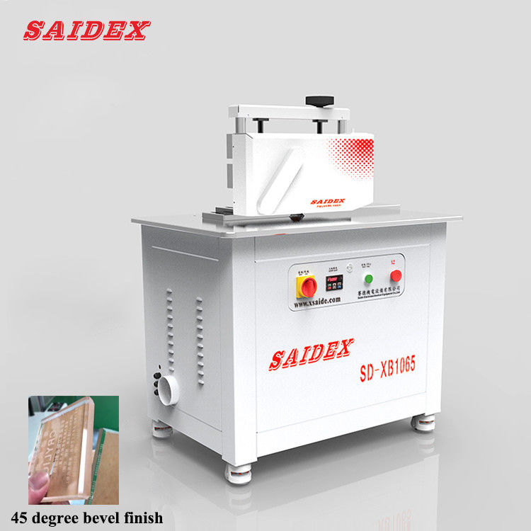 China Factory XB1065 Do 30 45 Degree Bevel and Straight Line Edge Automatic Acrylic Chamfer Bevel Acrylic Polishing Machine