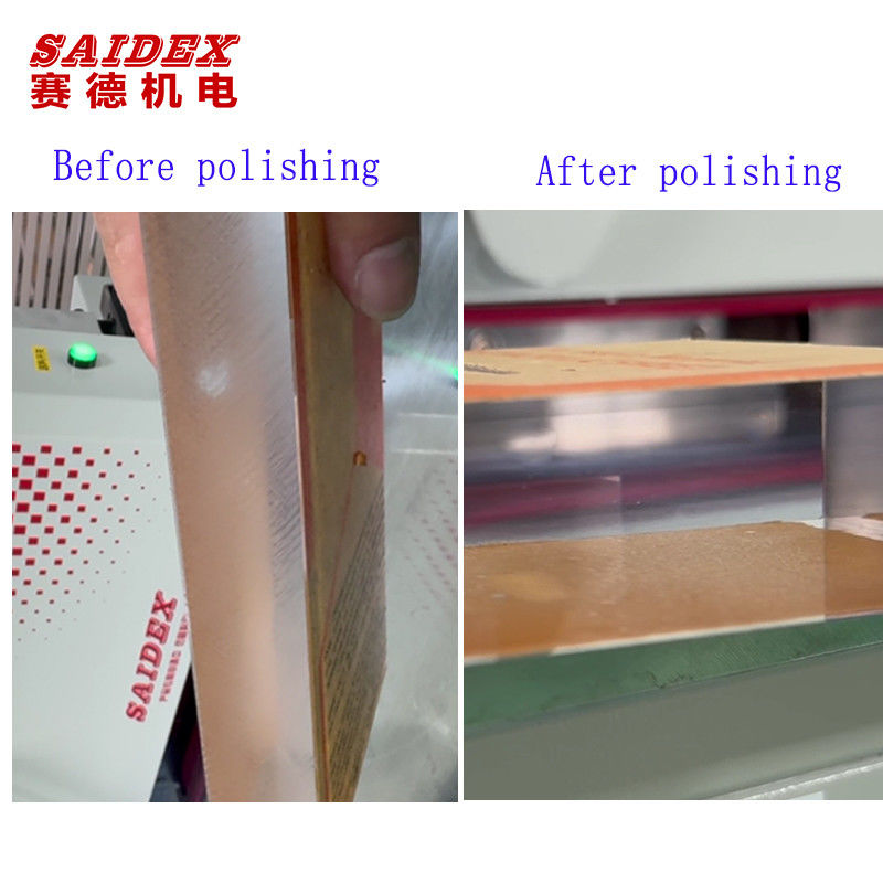 Π1080 Μικρές μηχανές άλεσης και γυάλωσης PMMA 30 mm PS Straight Acrylic Edge Polishing Machine