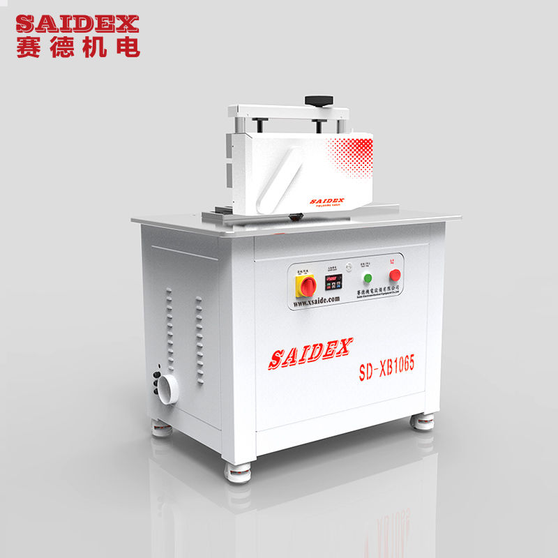 220V 50HZ/60HZ Acrylic R3 / R4 / R5 Rounded Corner Polishing And Trimming Machine Interchangeable Knives 45 Degree Bevelled Edge Acrylic Chamfering Machine