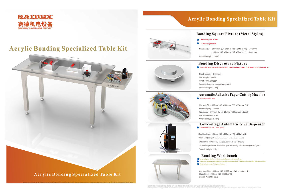 Top Sell Special  automatic Glue Dipenser  Acrylic Glue Bonding Workbench Work Platform Glue Dipenser