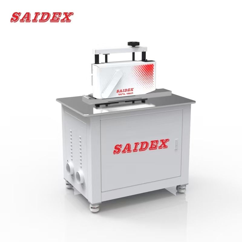 3.5kW 380v Διπλού Αυλακιού Στιλβωτής Ακμών Ακρυλικού 45 Μοίρες για PMMA / PE / PC / PS Κλιπ Επαγγελματικής Κάρτας