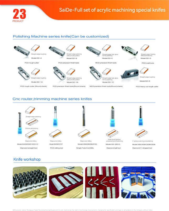 Πρακτικά εργαλεία κοπής αλεξίπτωσης CNC Βιομηχανικό ακρυλικό εργαλείο CNC Chamfer Για ακρυλικό υψηλής ταχύτητας κοπή